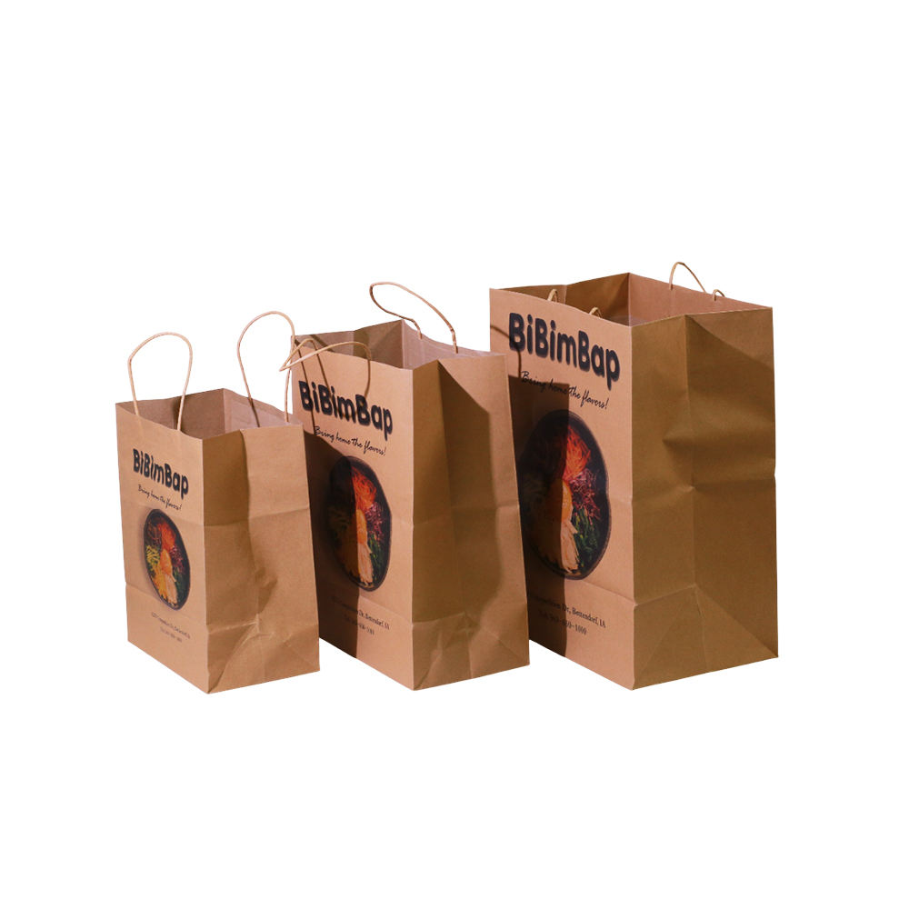 Luxus-Kraftpapiertüte für Take-away